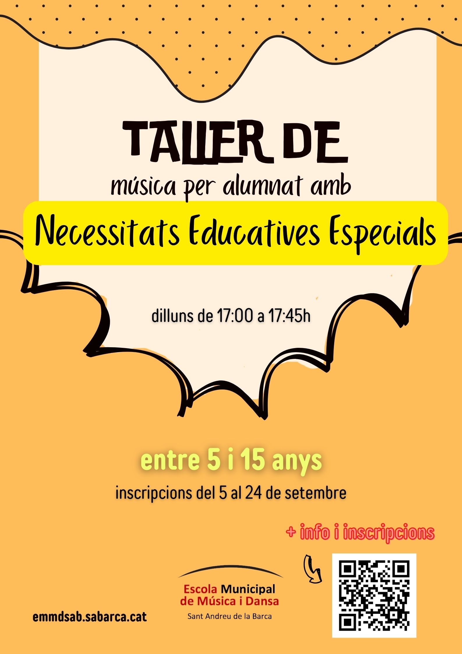 TALLER DE MÚSICA PER ALUMNAT AMB NECESSITATS EDUCATIVES  ESPECIALS